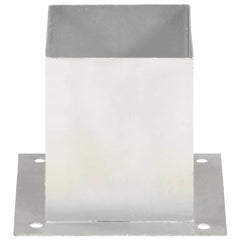 145451 vidaXL Post Anchors 4 pcs Galvanised Metal 121 mm 4
