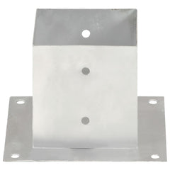 vidaXL Post Anchors 4 pcs Galvanised Metal 141 mm 3
