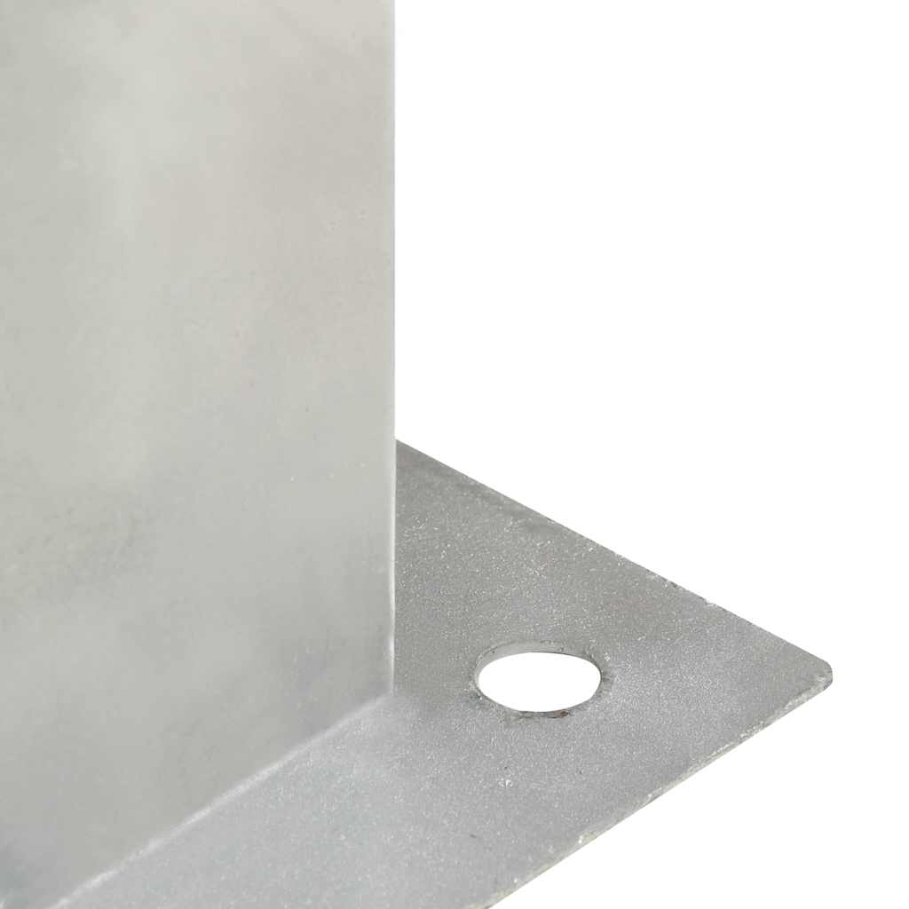 vidaXL Post Anchors 4 pcs Galvanised Metal 141 mm 6