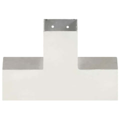 vidaXL Post Connectors 4 pcs X Shape Galvanised Metal 81x81 mm 4