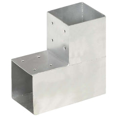 Post Connectors Galvanised Metal 4 101 mm 101 mm L shape