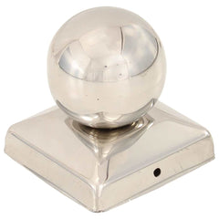 vidaXL Post Caps 6 pcs Globe Final Stainless Steel 71x71 mm 2