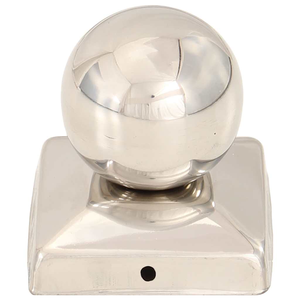 vidaXL Post Caps 6 pcs Globe Final Stainless Steel 71x71 mm 4