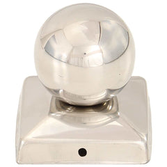 vidaXL Post Caps 6 pcs Globe Final Stainless Steel 71x71 mm 4
