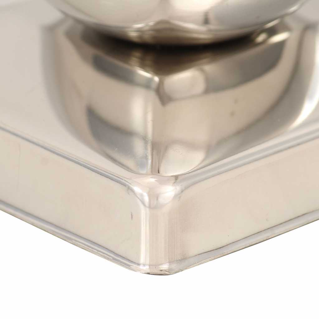 vidaXL Post Caps 6 pcs Globe Final Stainless Steel 71x71 mm 5