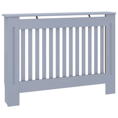 vidaXL Radiator Cover Grey 112x19x81.5 cm Engineered Wood 2