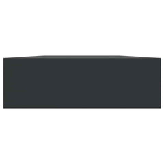 vidaXL Wall Mounted Shelf | Black | MDF | Wall Mounted Shelf | Rectangular 6