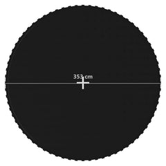 Jumping Mat Fabric Black for 10 Feet/3,05 Round Trampoline 3.96 m