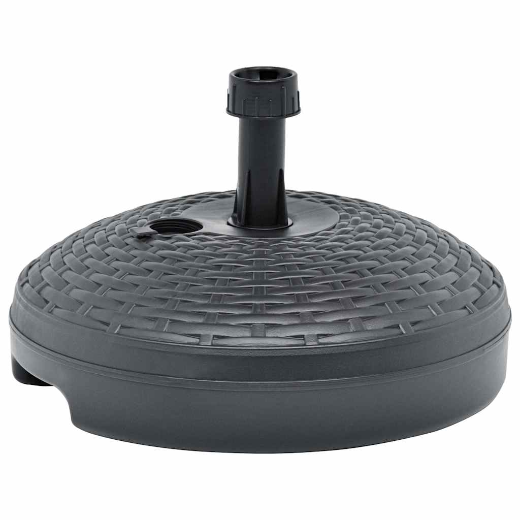 48771 vidaXL Umbrella Base Sand/Water Filled 20 L Anthracite Plastic Rattan 3