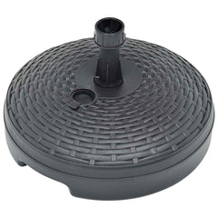 48771 vidaXL Umbrella Base Sand/Water Filled 20 L Anthracite Plastic Rattan 4
