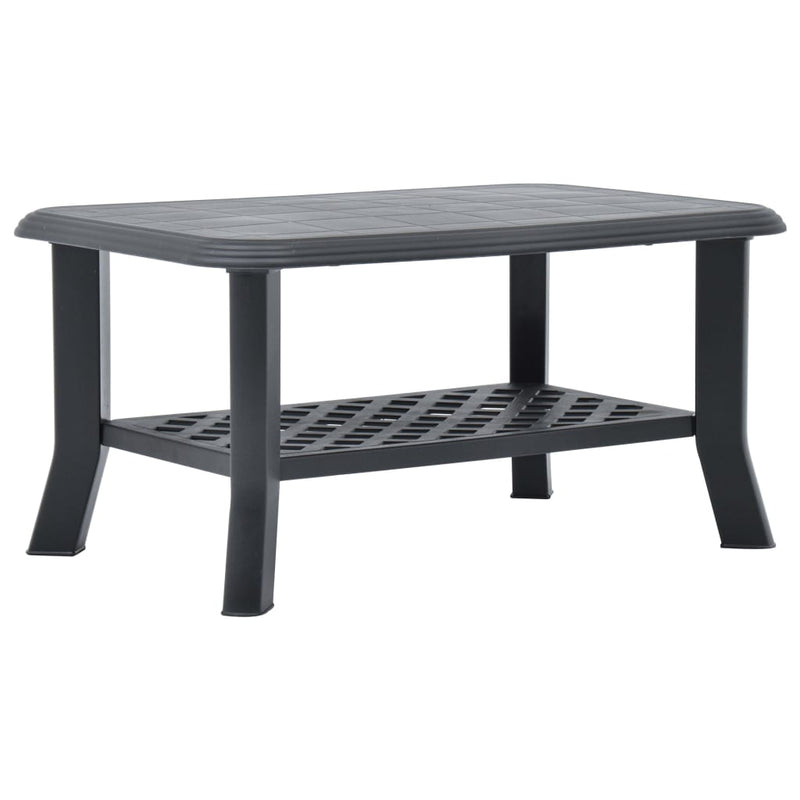 Coffee Table Anthracite 90x60x46 cm Plastic