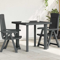 Garden Table 80x75x72 cm Plastic Anthracite