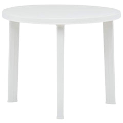 vidaXL Garden Table | White | Plastic | Medium | Lightweight | Garden Table 1