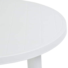 vidaXL Garden Table | White | Plastic | Medium | Lightweight | Garden Table 4