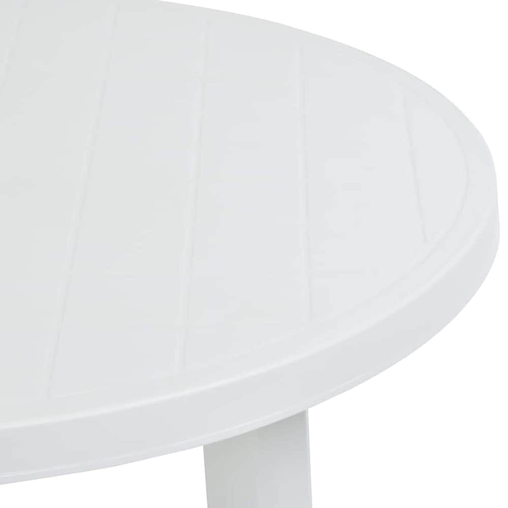 Garden Table 89 cm Plastic White