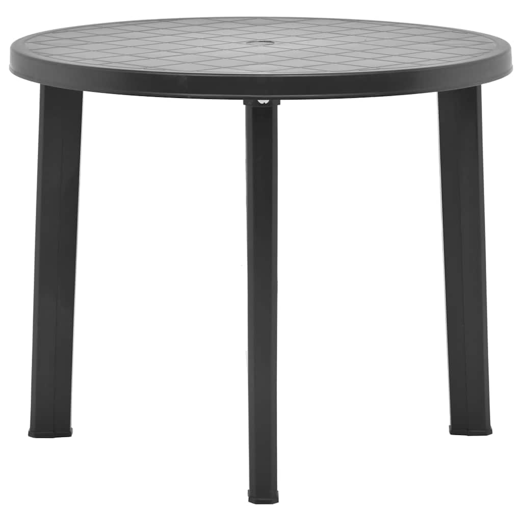 Garden Table 89 cm Plastic Anthracite