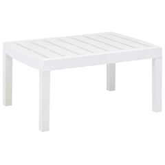 vidaXL Garden Table | White | Plastic | 78 cm x 55 cm x 38 cm | Durable 1