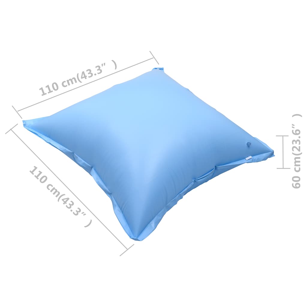 vidaXL Pool Pillow | Set of 10 | Blue | PVC | Large | Durable | Pool Pillow 6