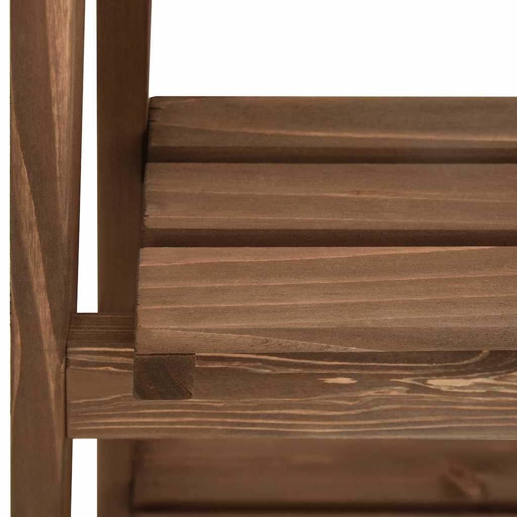 vidaXL Plant Stand | Natural Wood | Solid Fir Wood | 40x30x90 cm | Durable 6