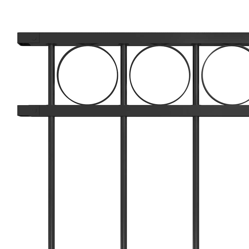 vidaXL Fence Panel "Assen" Steel 163x150 cm Black 3