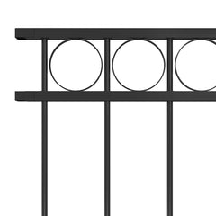 vidaXL Fence Panel "Assen" Steel 163x150 cm Black 3