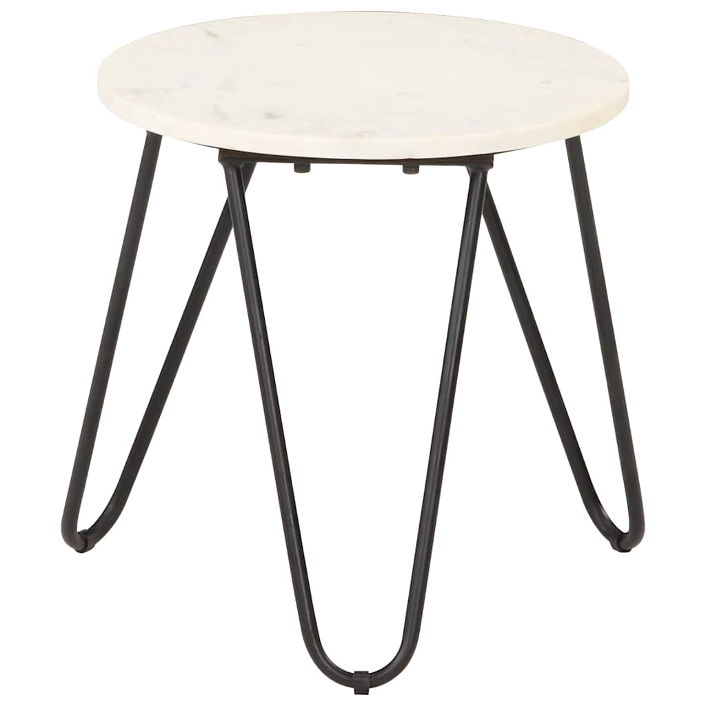 vidaXL Side Table | White and Black 1