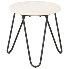 vidaXL Side Table | White and Black 4