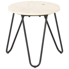 vidaXL Side Table | White and Black 5