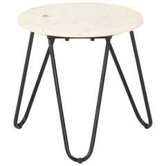 vidaXL Side Table | White and Black 6