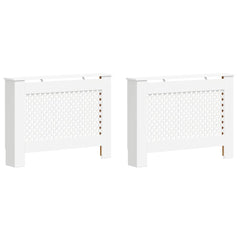 Radiator Covers White 112x19x81.5 cm MDF 2 pcs 112 cm
