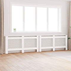 Radiator Covers White 112x19x81.5 cm MDF 2 pcs 172 cm