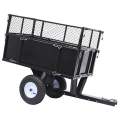 92449 vidaXL Tipping Trailer for Lawn Mower 150 kg Load 1