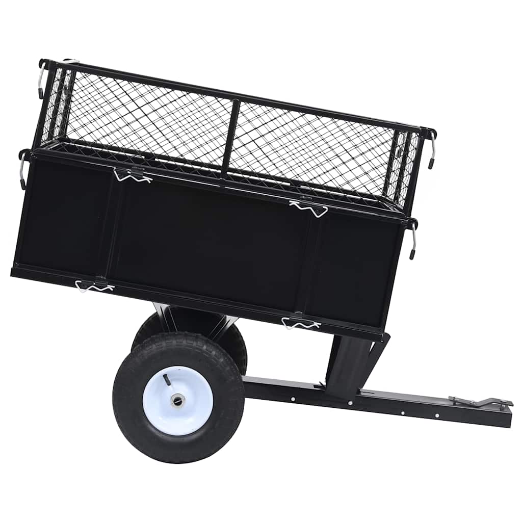 92449 vidaXL Tipping Trailer for Lawn Mower 150 kg Load 2