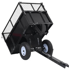 92449 vidaXL Tipping Trailer for Lawn Mower 150 kg Load 3