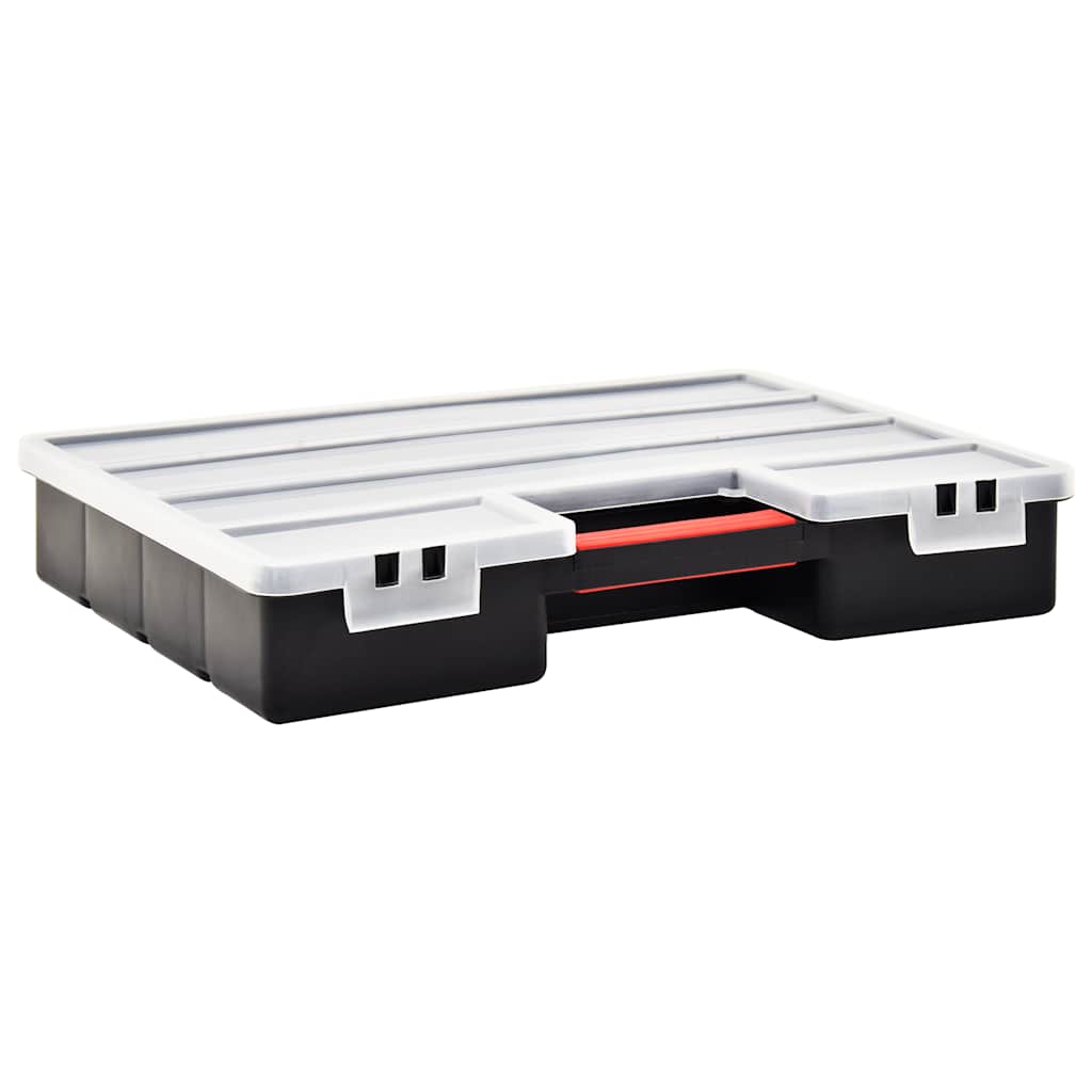 vidaXL Assortment Boxes 2 pcs with Adjustable Dividers 460x325x80 mm Plastic 3