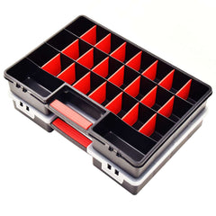 vidaXL Assortment Boxes 2 pcs with Adjustable Dividers 460x325x80 mm Plastic 6