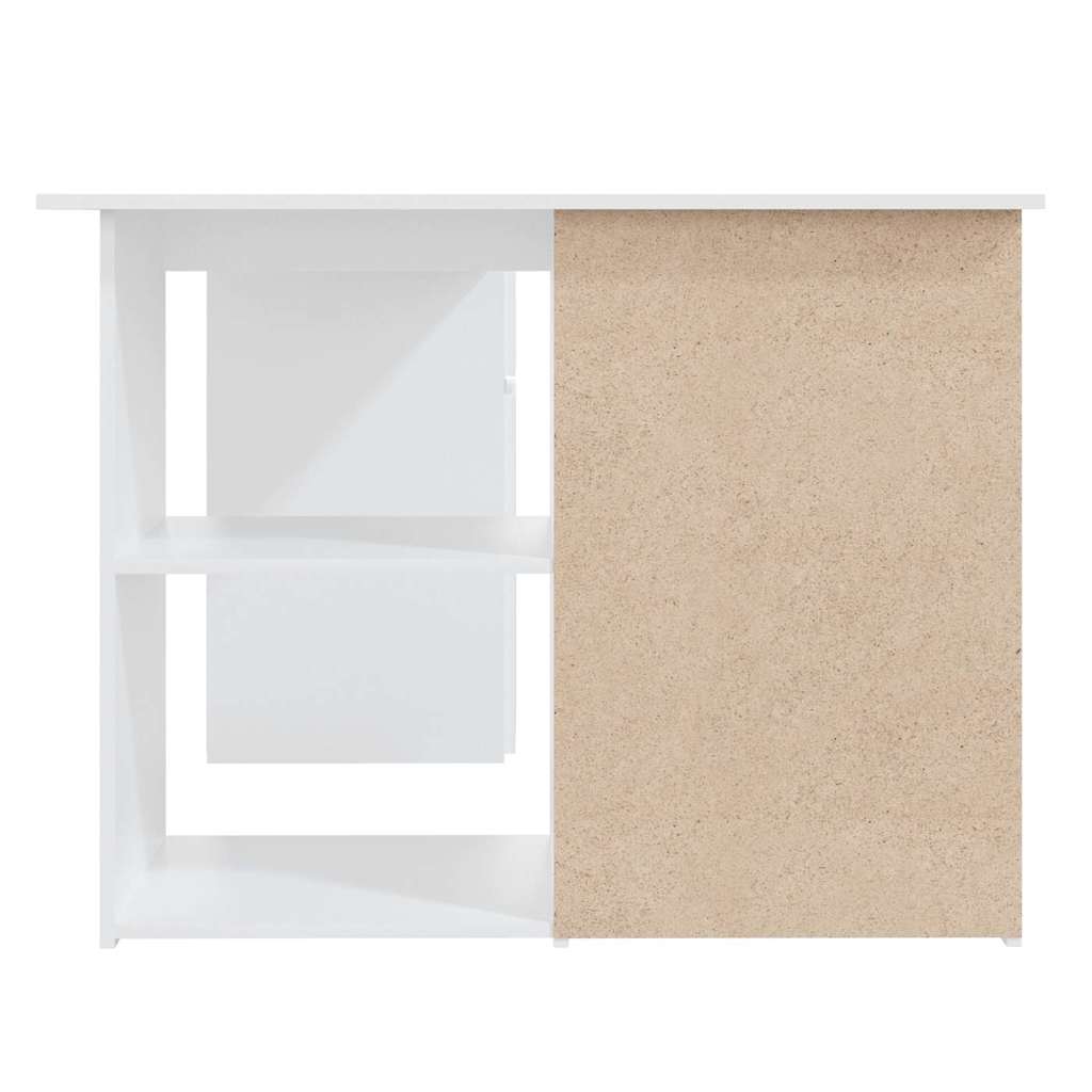 Corner Desk 145x100x76 cm Engineered Wood White