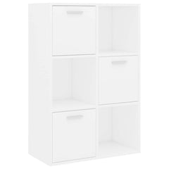 vidaXL Storage Cabinet White 60x29.5x90 cm Engineered Wood 2