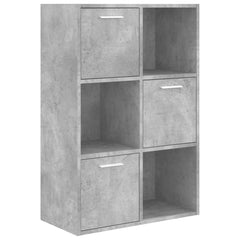 vidaXL Storage Cabinet Concrete Grey 60x29.5x90 cm Engineered Wood 2