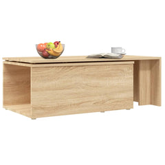 vidaXL Coffee Table | Sonoma oak | Engineered wood | Larger size | Coffee Table 5