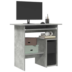 vidaXL Desk | Concrete Grey | Engineered Wood | Compact | Sleek | Desk 1