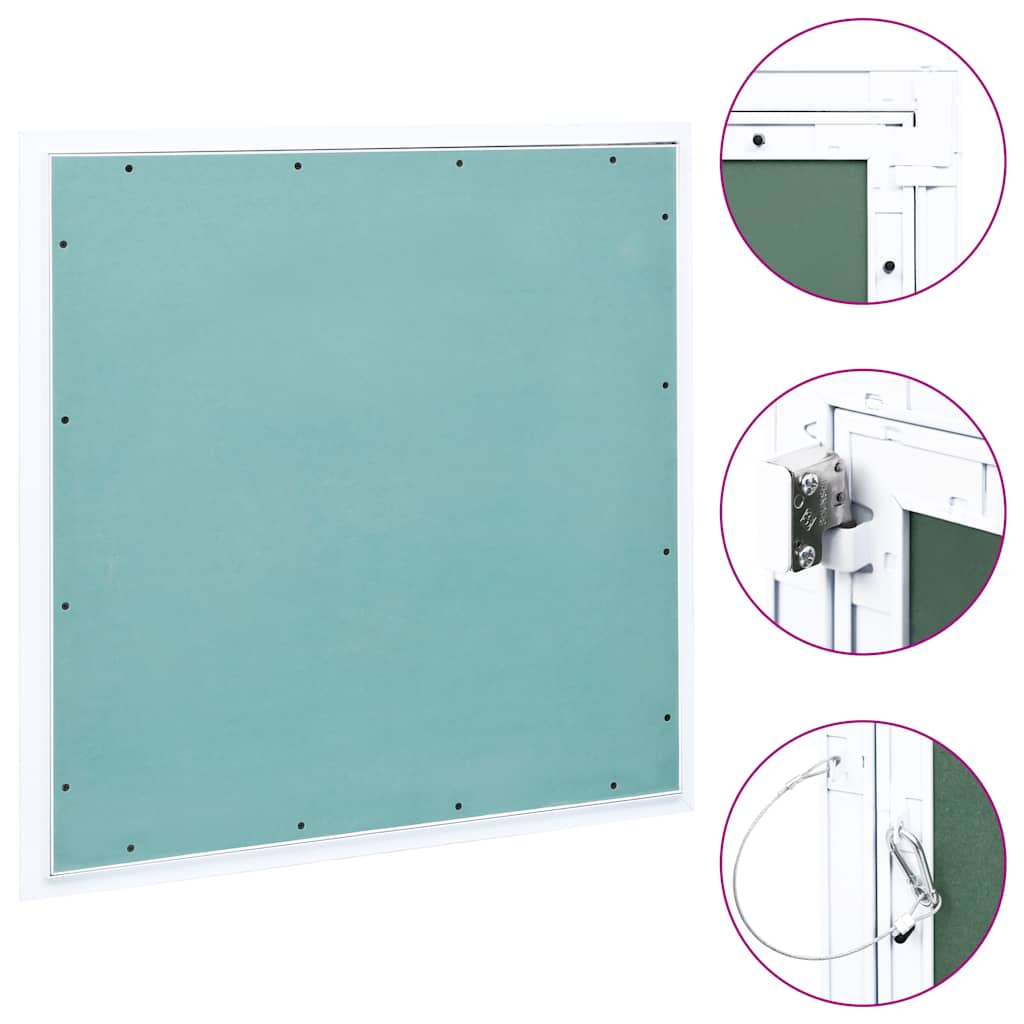 vidaXL Access Panel with Aluminium Frame and Plasterboard 500x500 mm 1