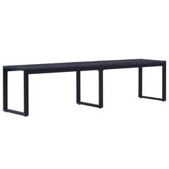vidaXL Garden Bench 180 cm PS Board Black 1