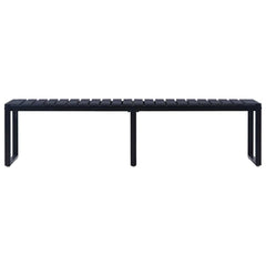 vidaXL Garden Bench 180 cm PS Board Black 2