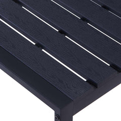 vidaXL Garden Bench 180 cm PS Board Black 4