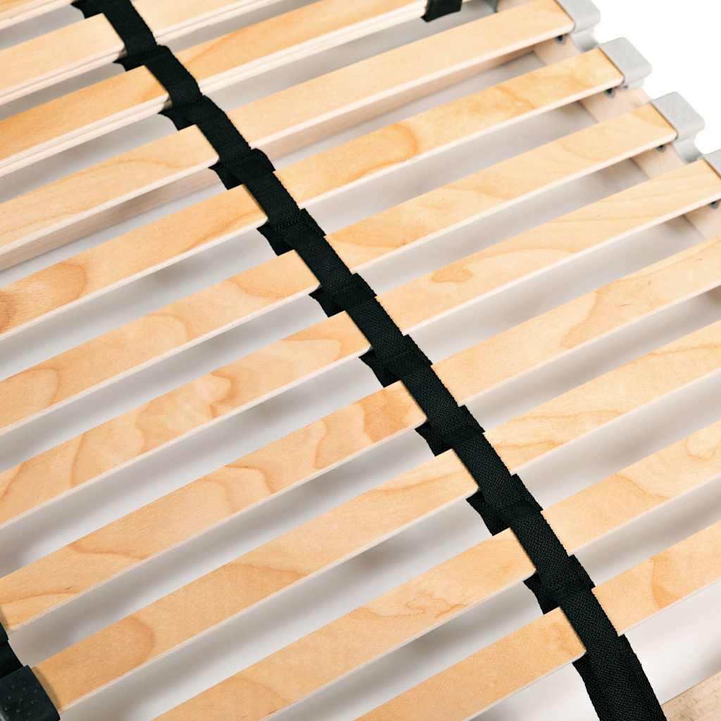 Slatted Bed Bases without Mattress 2 pcs 90 x 200 cm 28 slats