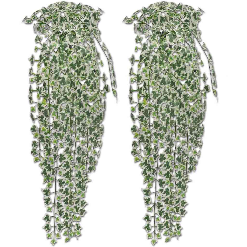 vidaXL Artificial Ivy Bushes 4 pcs Variegated 90 cm 2