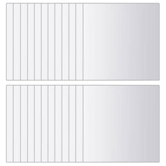vidaXL 48 pcs Mirror Tiles Square Glass 2