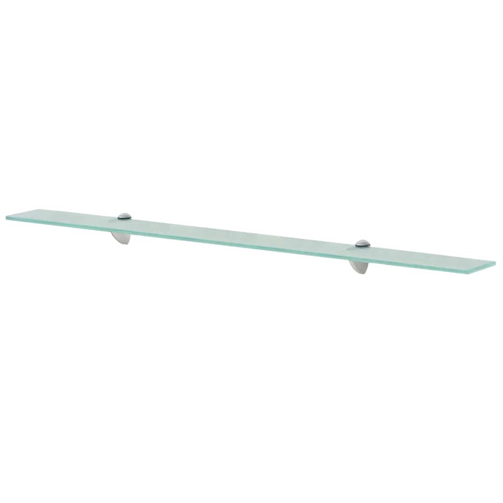 vidaXL Floating Shelf | Set of 2 | Clear | Tempered safety glass, Zinc alloy 2