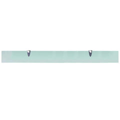vidaXL Floating Shelf | Set of 2 | Clear | Tempered safety glass, Zinc alloy 4